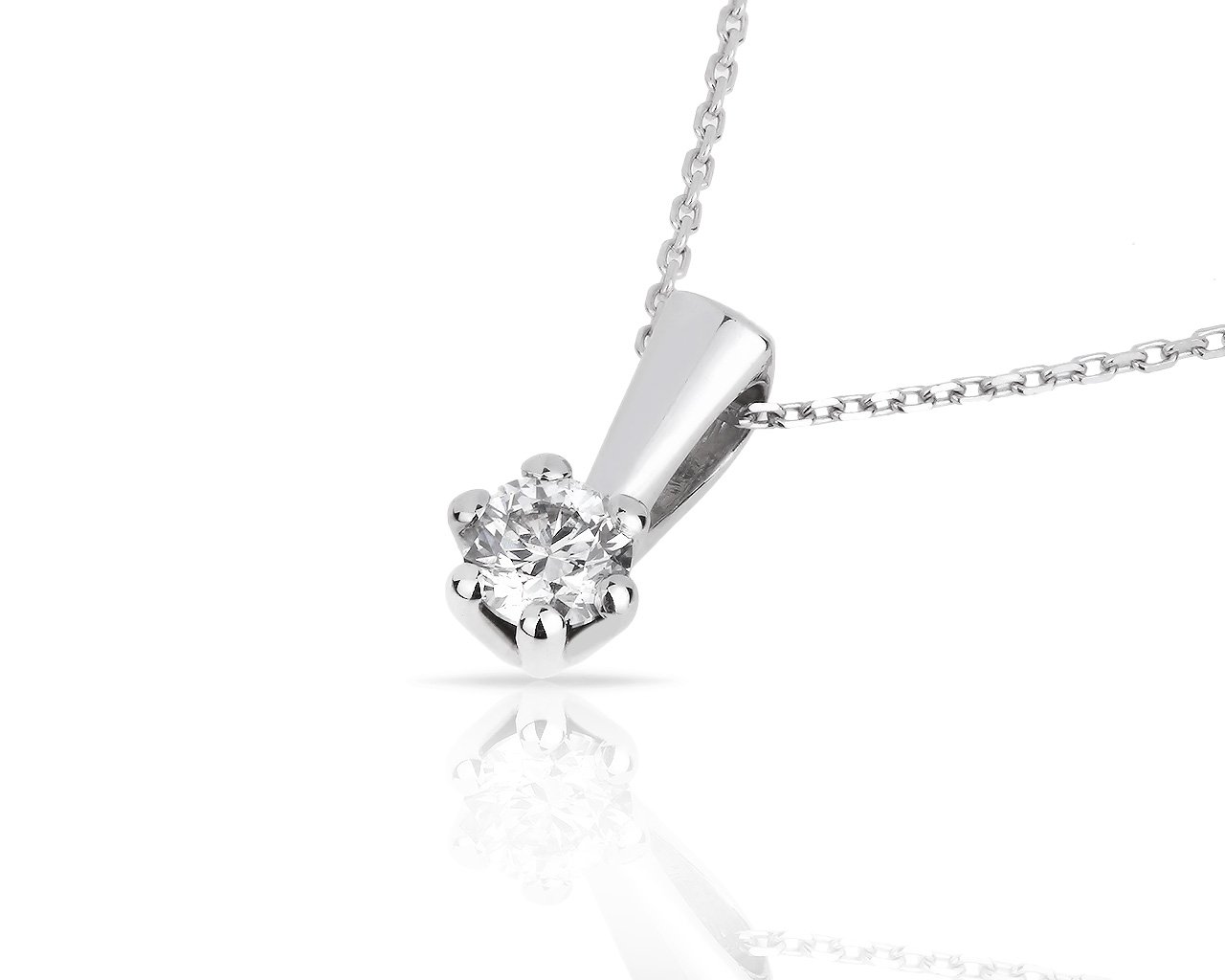 Золотой кулон с бриллиантом 0.22ct Roberto Bravo 200318/8