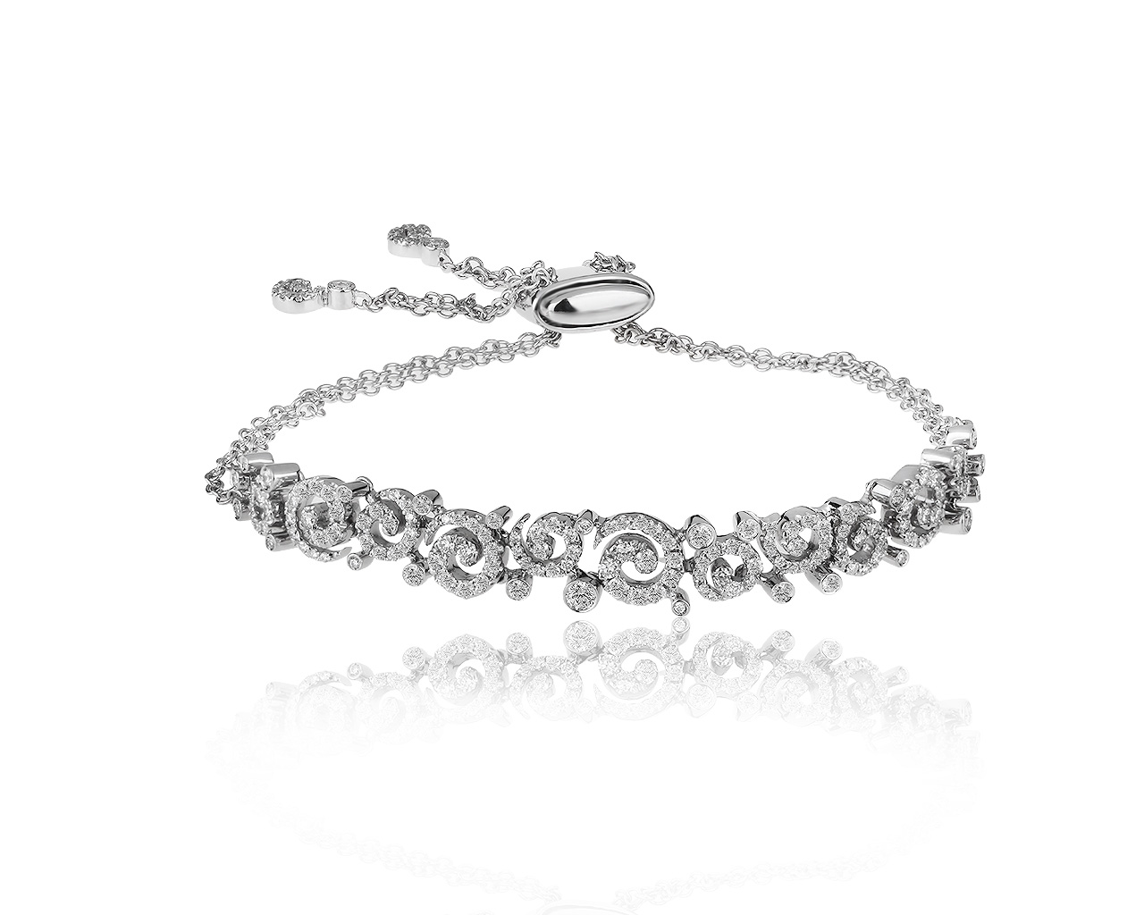 Оригинальный золотой браслет с бриллиантами 2.62ct Stefan Hafner 220419/16