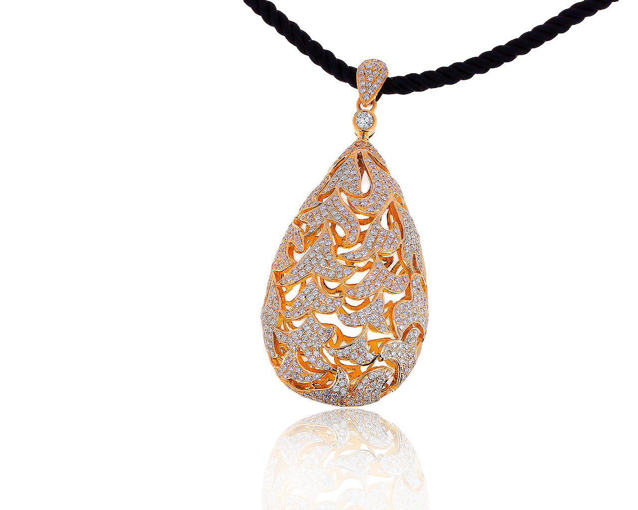 Завораживающий золотой кулон с бриллиантами 2.18ct 070819/26