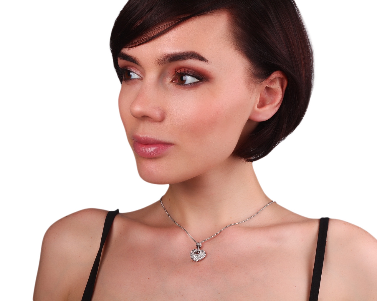 Итальянский золотой кулон с бриллиантами 1.35ct