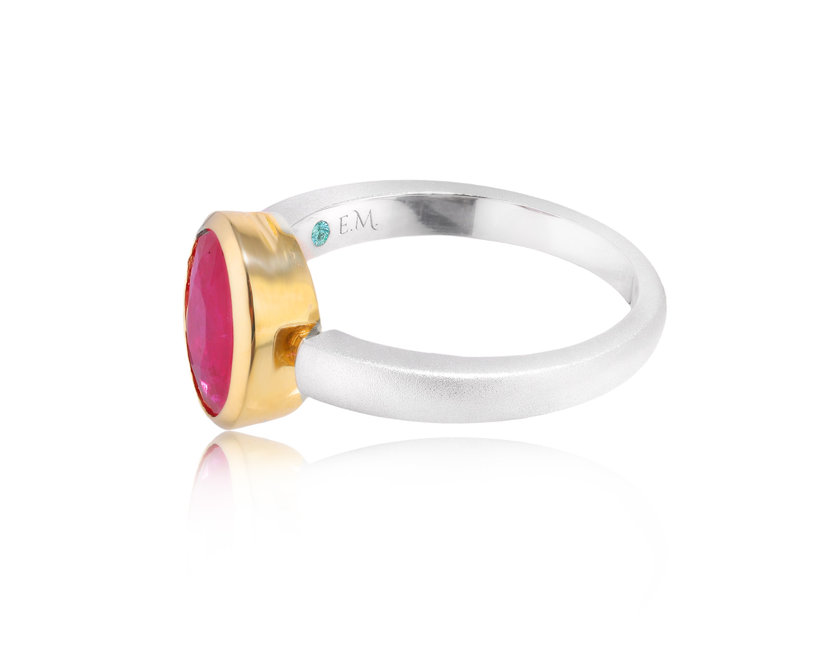 Золотое кольцо с рубином Мозамбик 1.87ct Evgeny Matveev