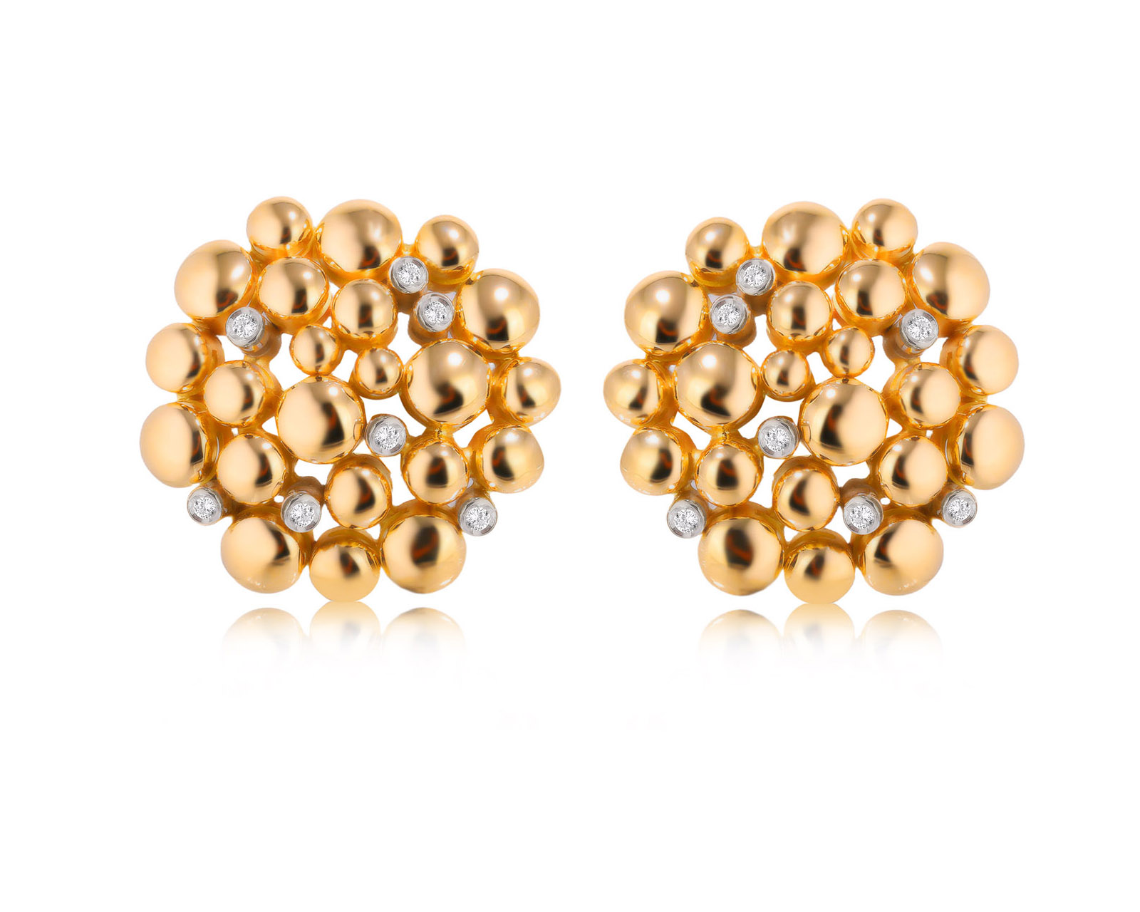 Оригинальные золотые серьги с бриллиантами 0.25ct Antonini 311225/2