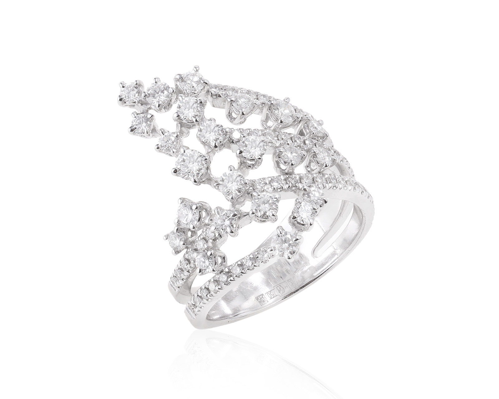 Золотое кольцо с бриллиантами 1.13ct 270923/1