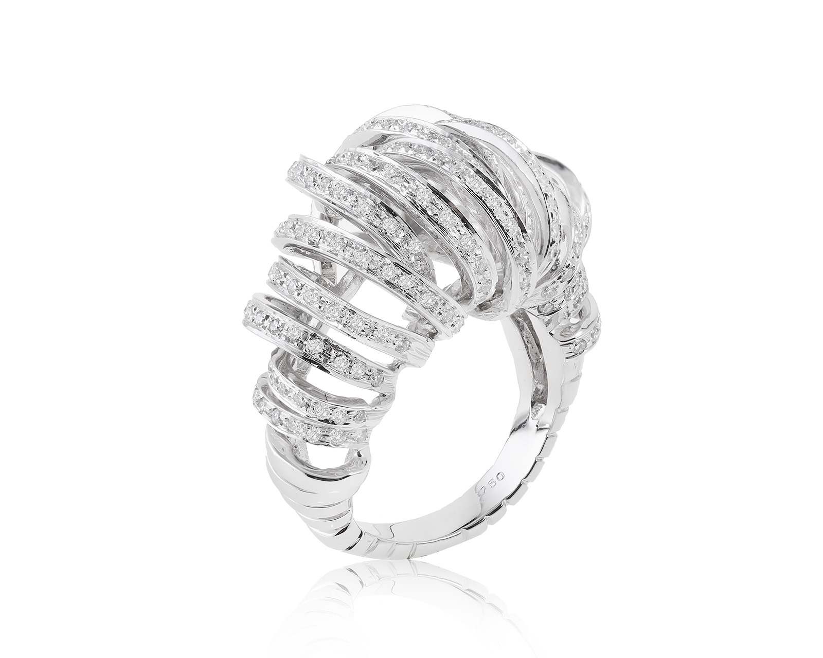 Золотое кольцо с бриллиантами 1.11ct 230623/7