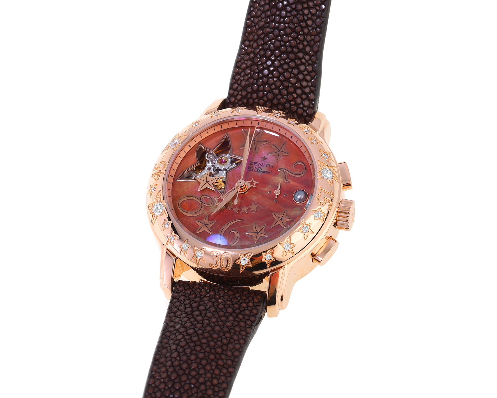 Оригинальные золотые часы Zenith Star Open Sea 120123/4