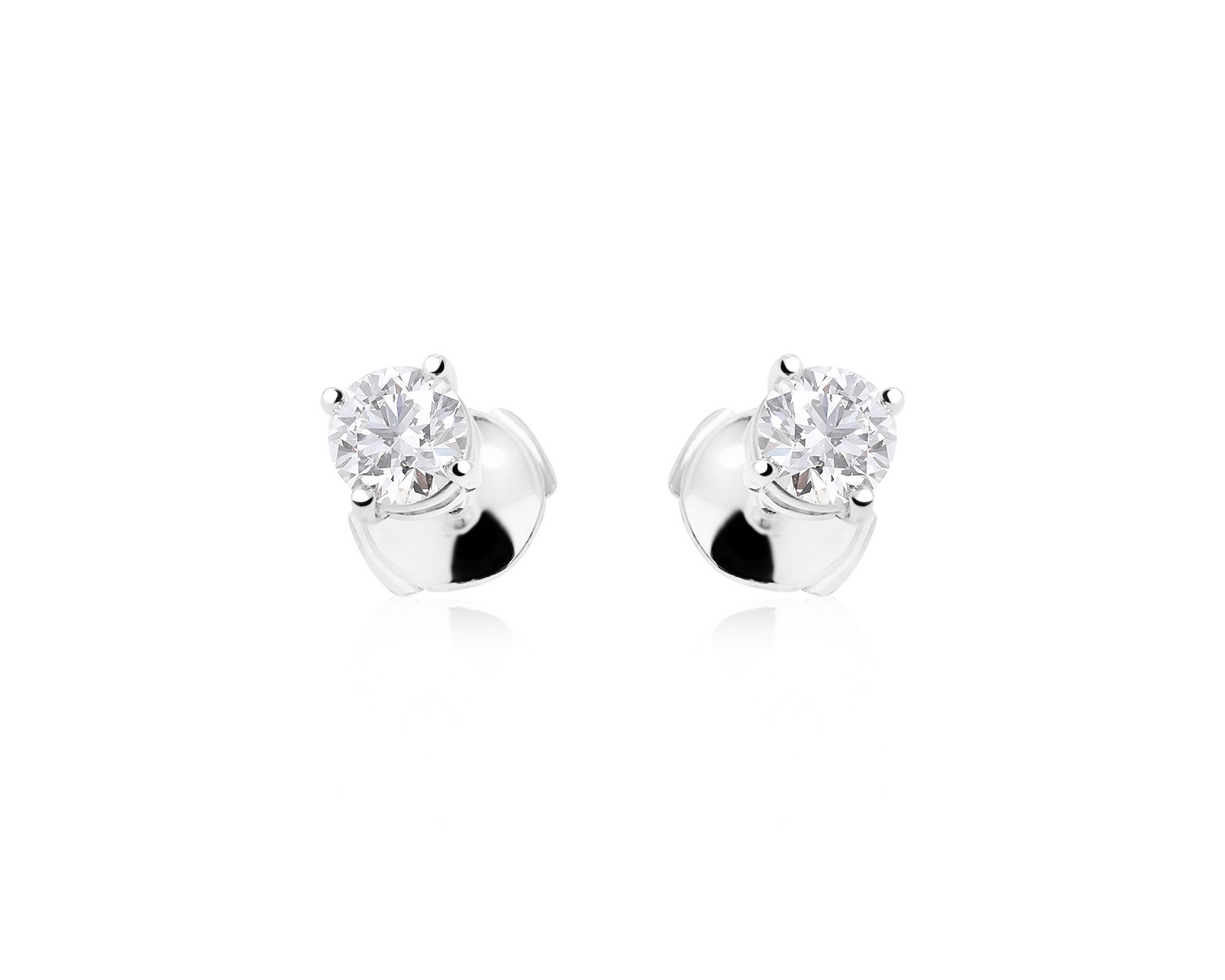 Оригинальные платиновые серьги с бриллиантами 1.00ct Tiffany&Co