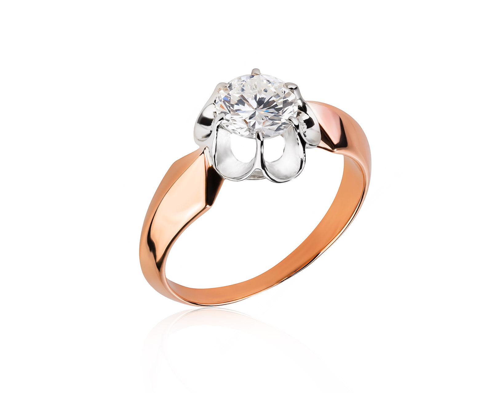 Золотое кольцо с бриллиантом 1.00ct 990428/1