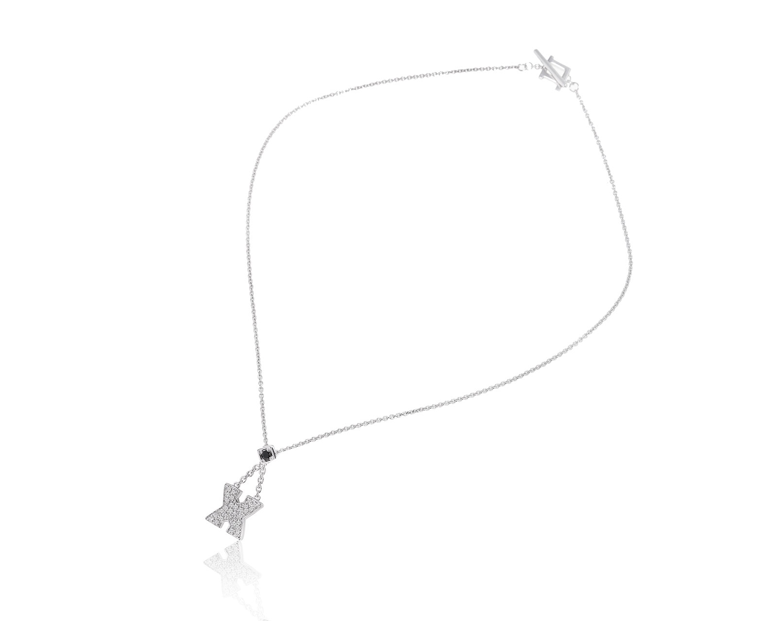 Роскошное золотое колье с бриллиантами 0.28ct