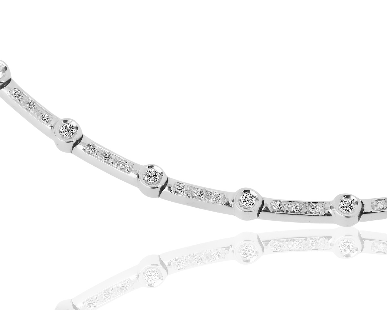 Итальянское золотое колье с бриллиантами 0.45ct 090319/5