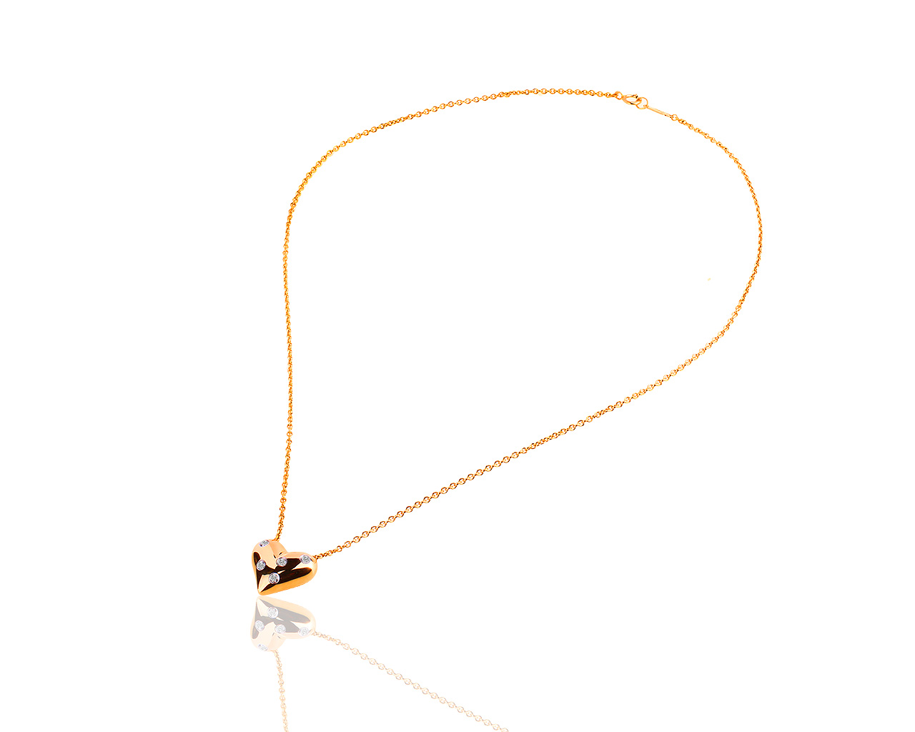 Оригинальный золотой кулон с бриллиантами 0.15ct Tiffany&Co Etoile