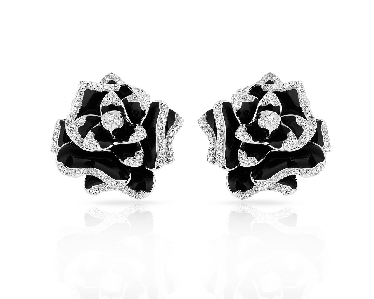 Золотые серьги с бриллиантами 1.02ct Roberto Coin Золотые серьги с бриллиантами 1.02ct Roberto Coin