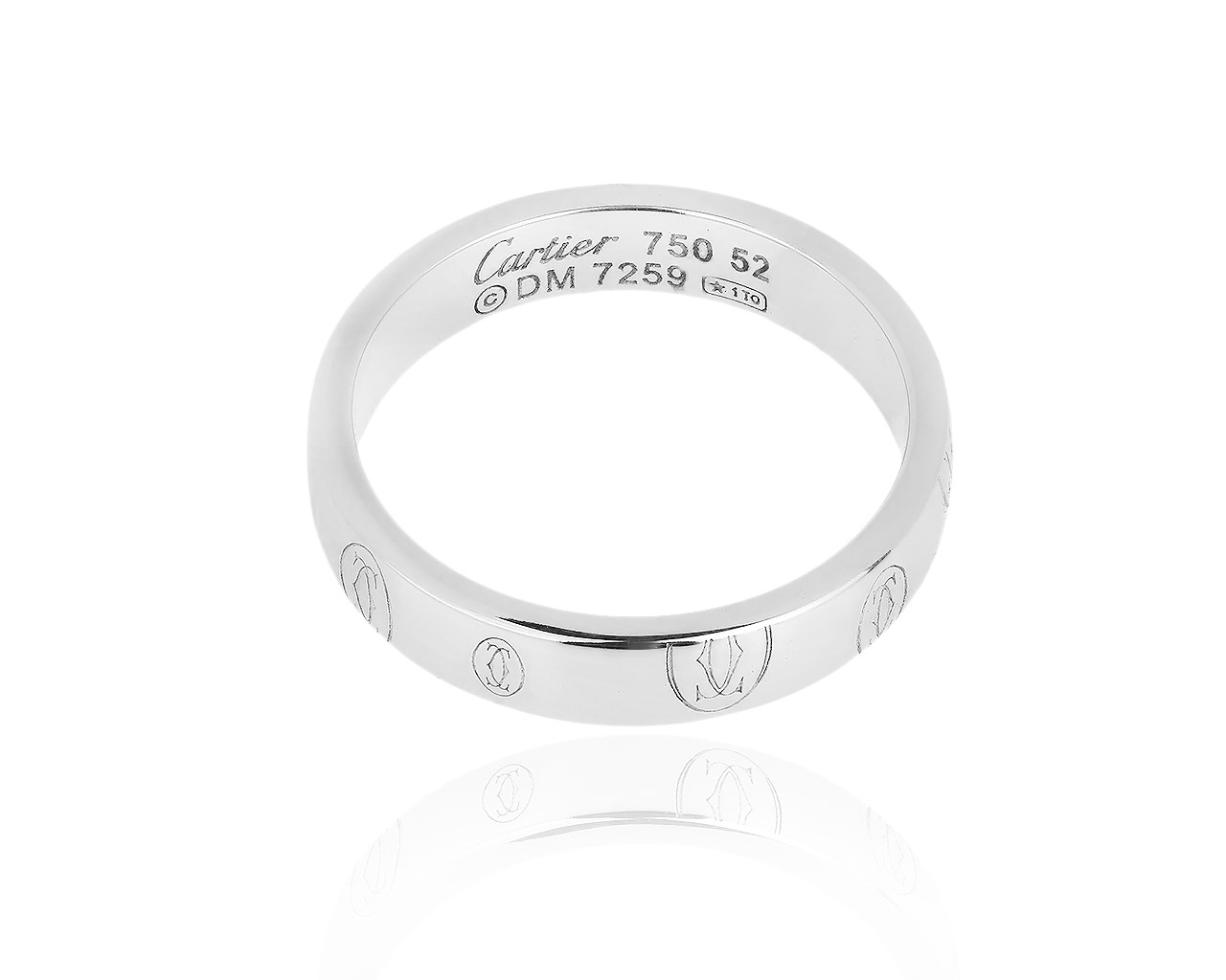 Обручальное золотое кольцо Logo De Cartier