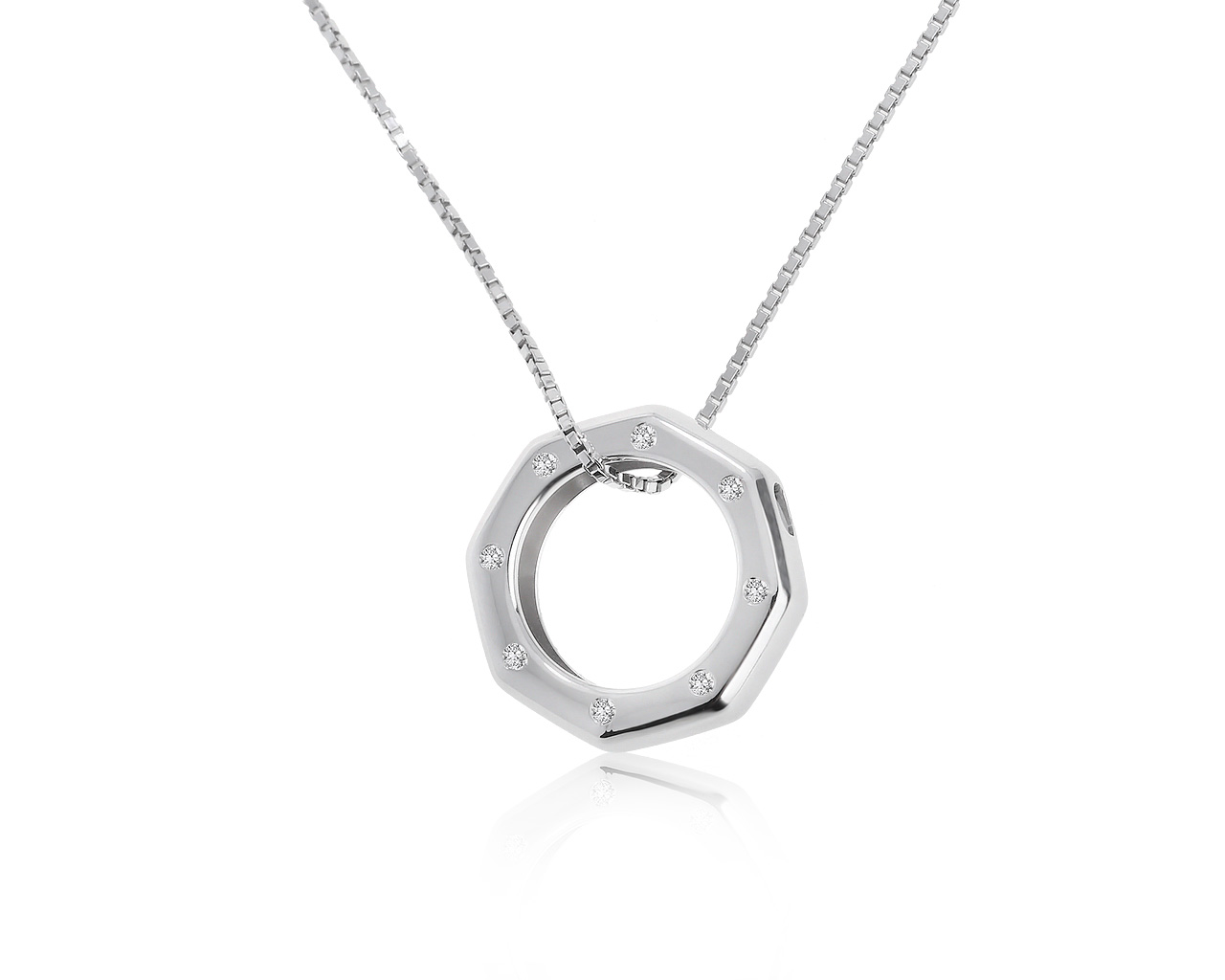 Оригинальный золотой кулон с бриллиантами 0.10ct Audemars Piguet Royal Oak 100521/11