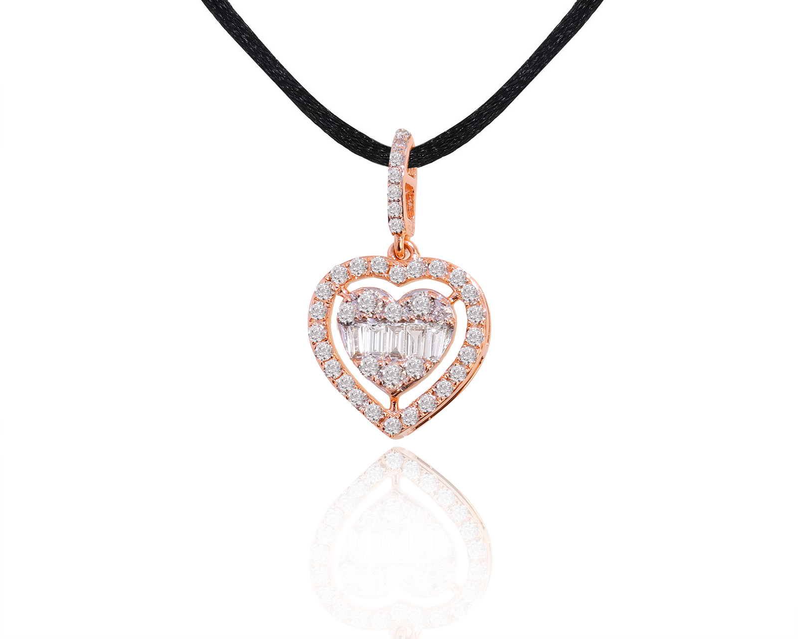Золотой кулон с бриллиантами 0.53ct 160824/13 Золотой кулон с бриллиантами 0.53ct 160824/13