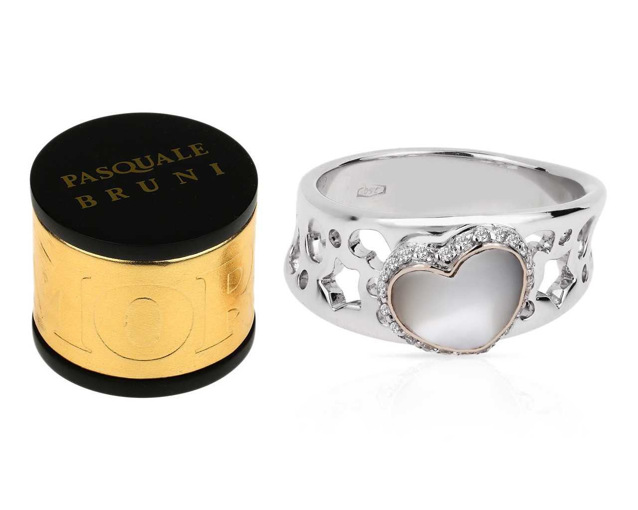 Модное золотое кольцо с бриллиантами Pasquale Bruni