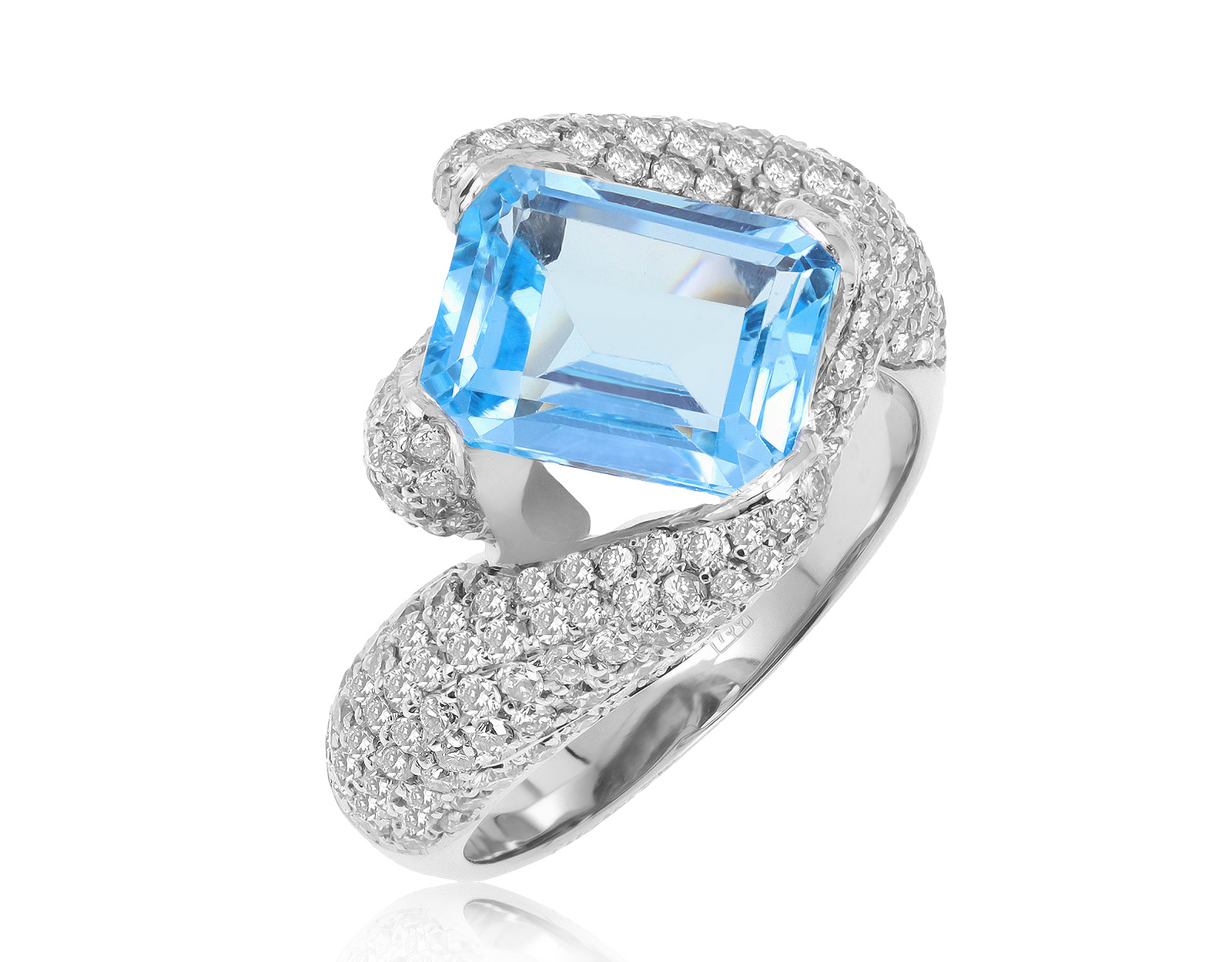 Завораживающее золотое кольцо с топазом 4.90ct 180521/14 Завораживающее золотое кольцо с топазом 4.90ct 180521/14