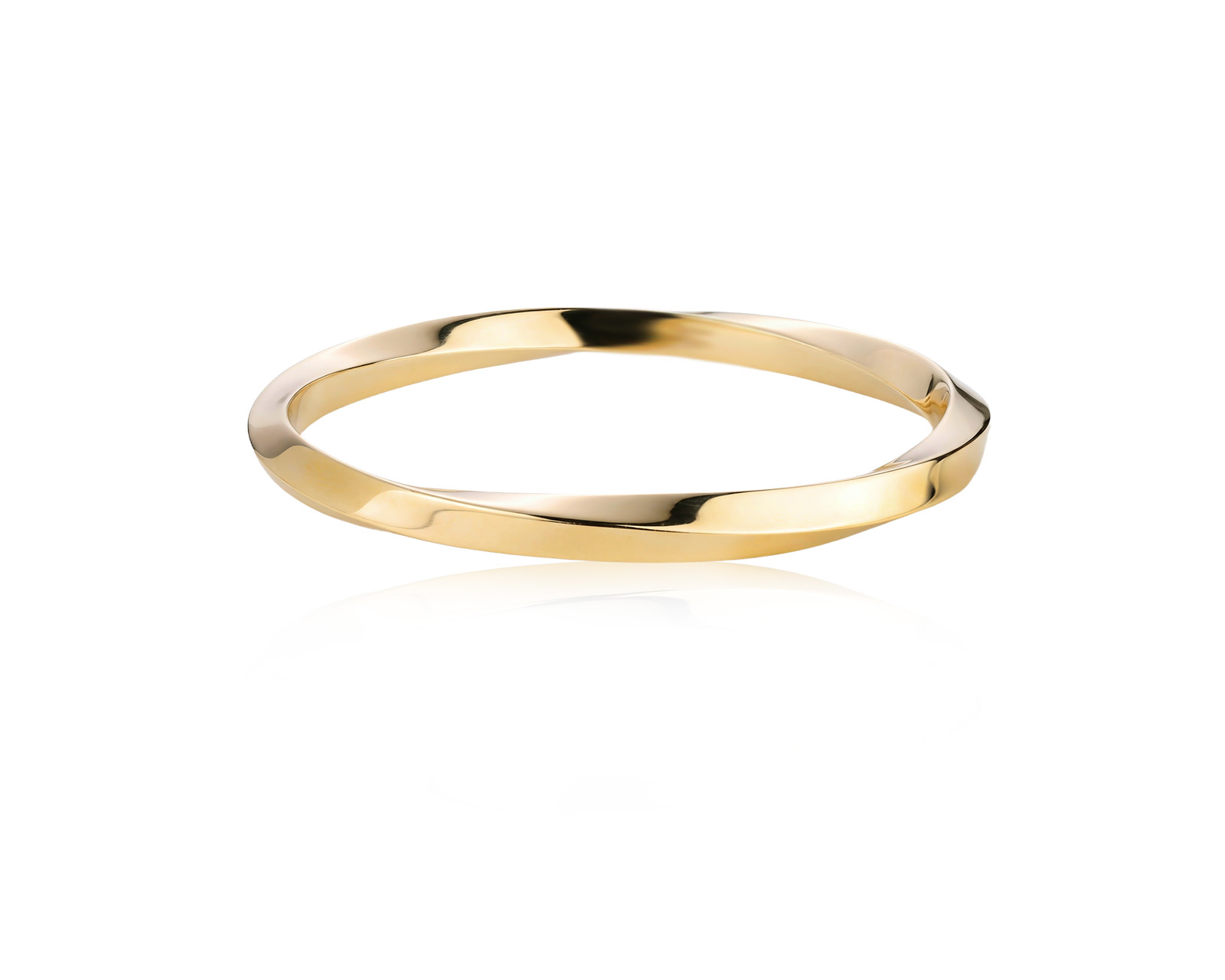 Оригинальный золотой браслет Tiffany & Co Large Twisted Bangle 030926/6