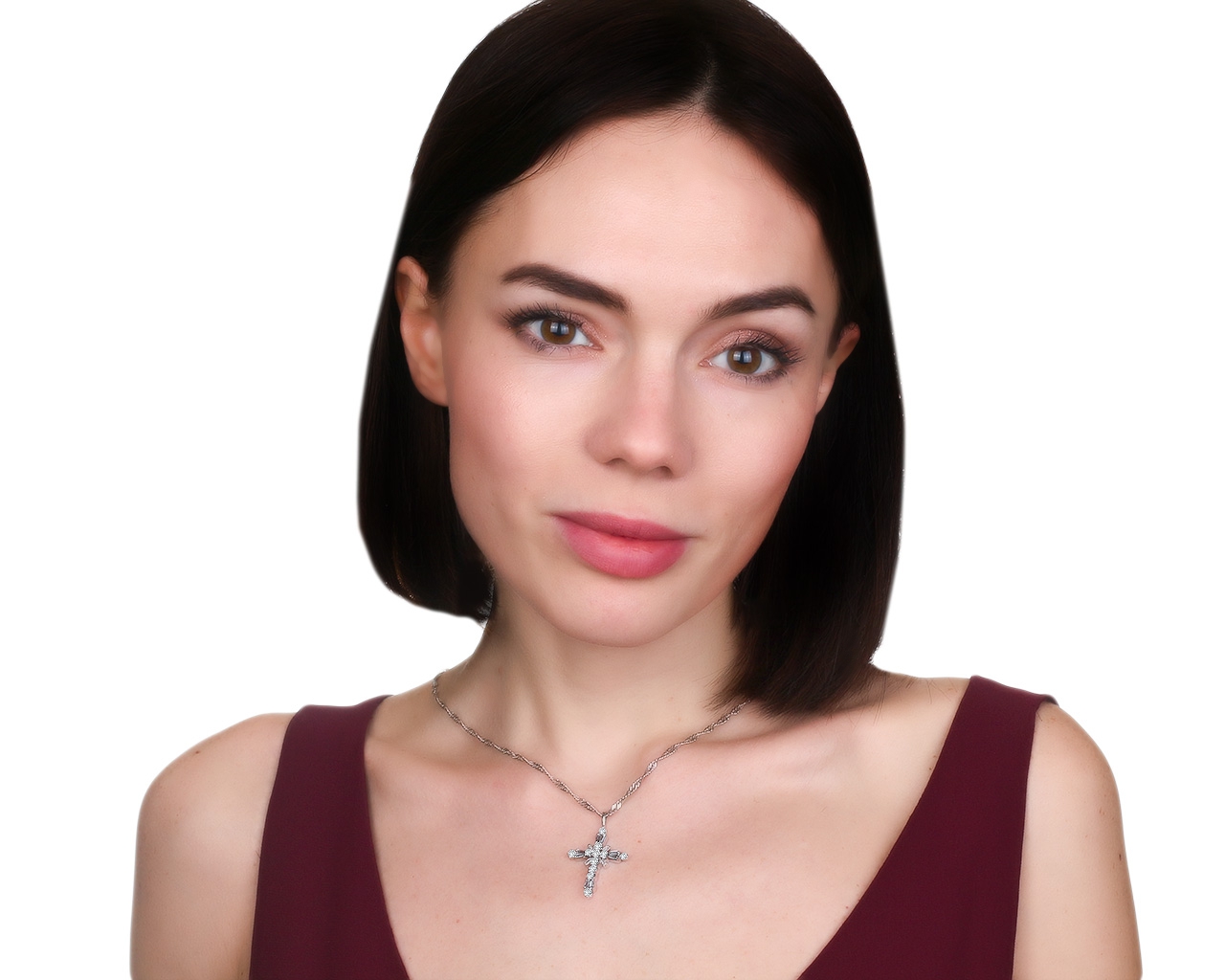 Престижный золотой кулон с бриллиантами 1.74ct