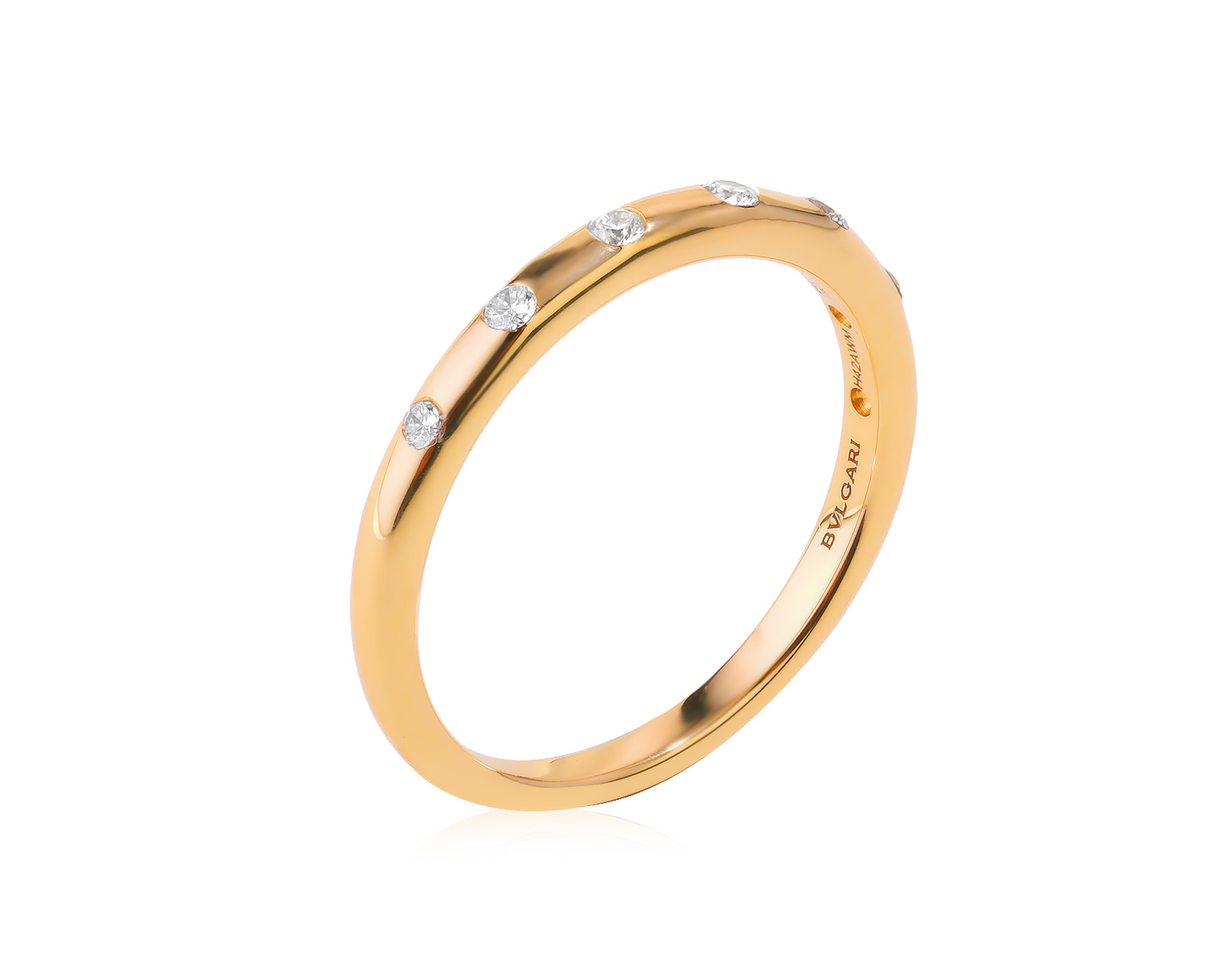 Оригинальное золотое кольцо Bvlgari Wedding 091023/3