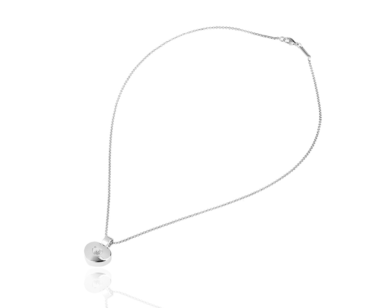 Золотая подвеска с бриллиантом 0.10ct Chopard Happy Diamonds