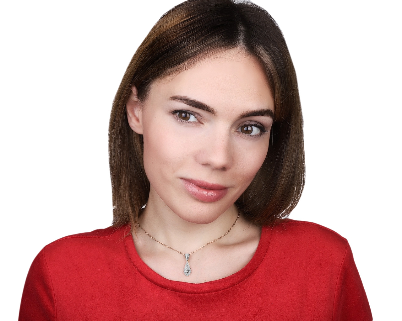 Винтажный золотой кулон с бриллиантами 0.48ct