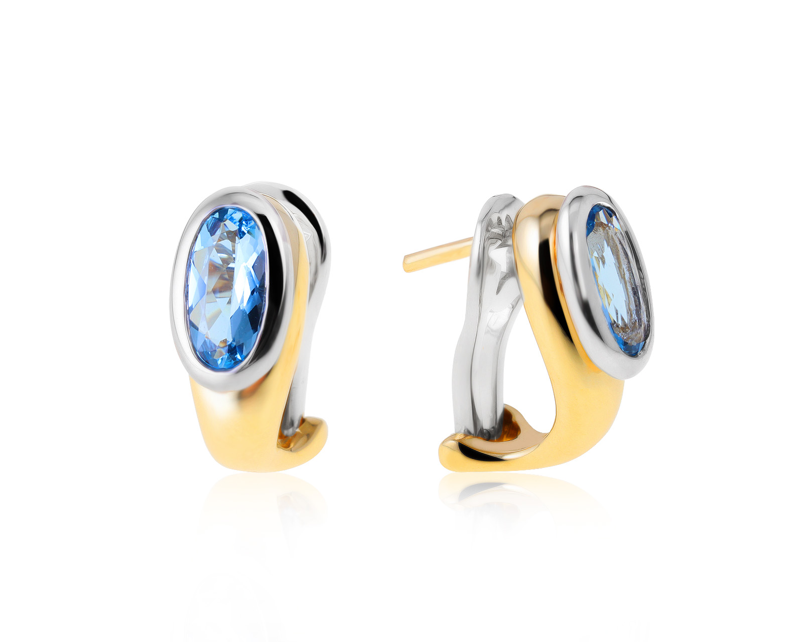 Оригинальные золотые серьги с топазами 1.12ct H.Stern 240521/5