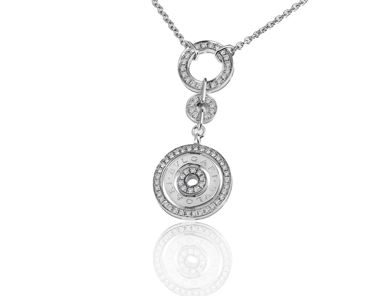 Оригинальное золотое колье с бриллиантами 1.60ct Bvlgari 300719/13 Оригинальное золотое колье с бриллиантами 1.60ct Bvlgari 300719/13
