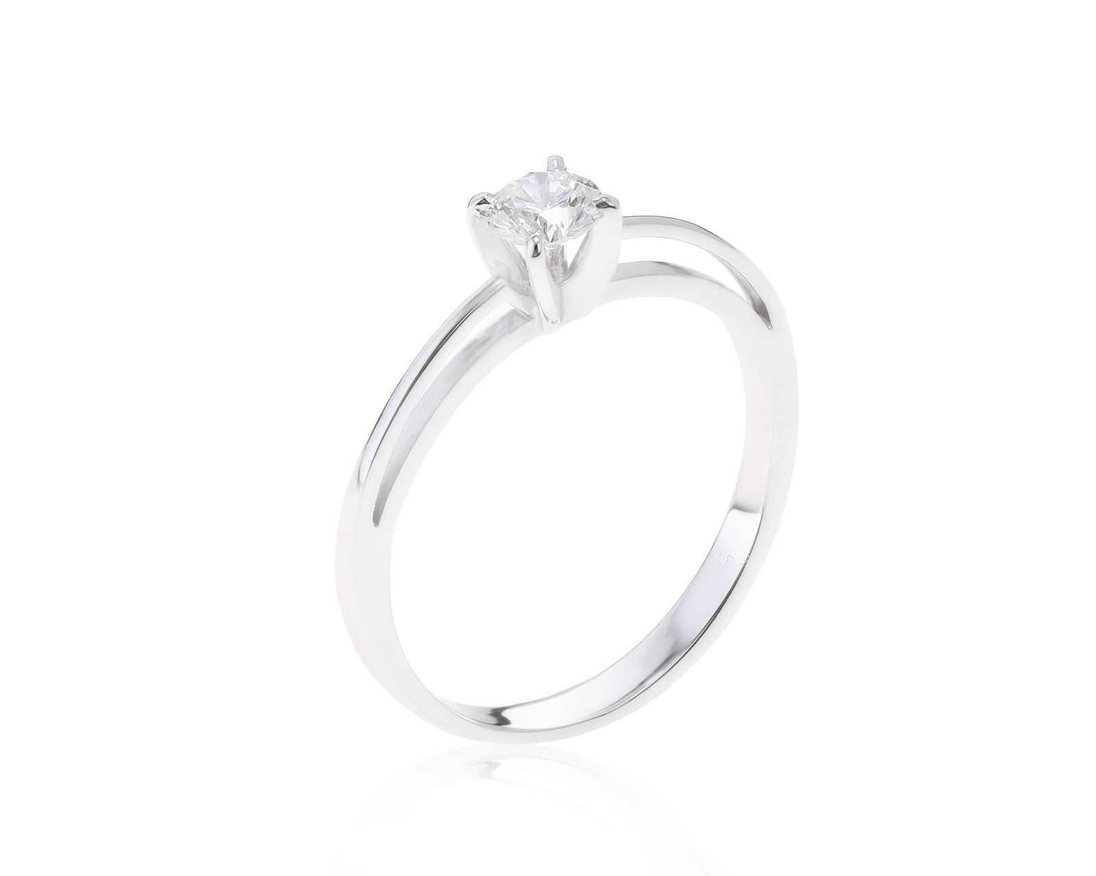 Изящное золотое кольцо с бриллиантом 0.27ct 111122/3 Изящное золотое кольцо с бриллиантом 0.27ct 111122/3