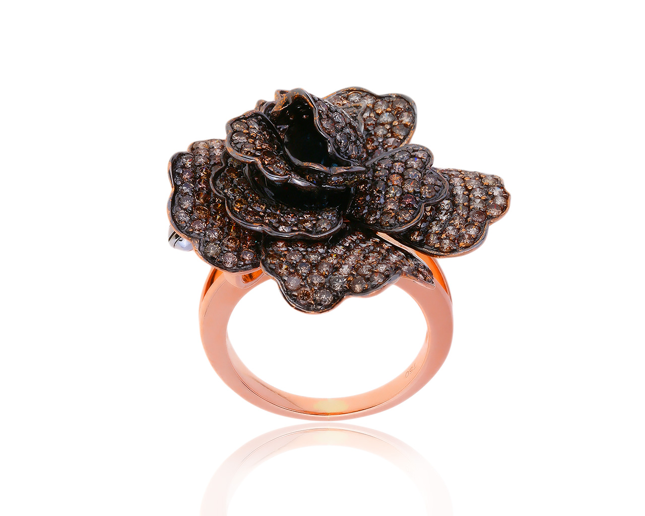 Шикарное золотое кольцо с бриллиантами 3.90ct 281119/1