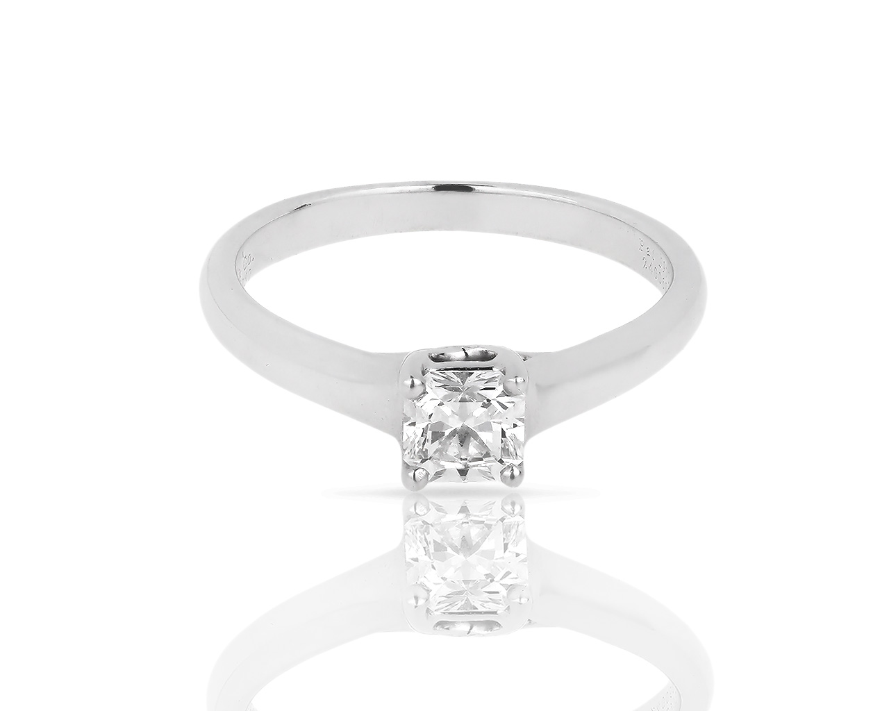 Платиновое кольцо с бриллиантом 0.45ct Tiffany&Co Lucida