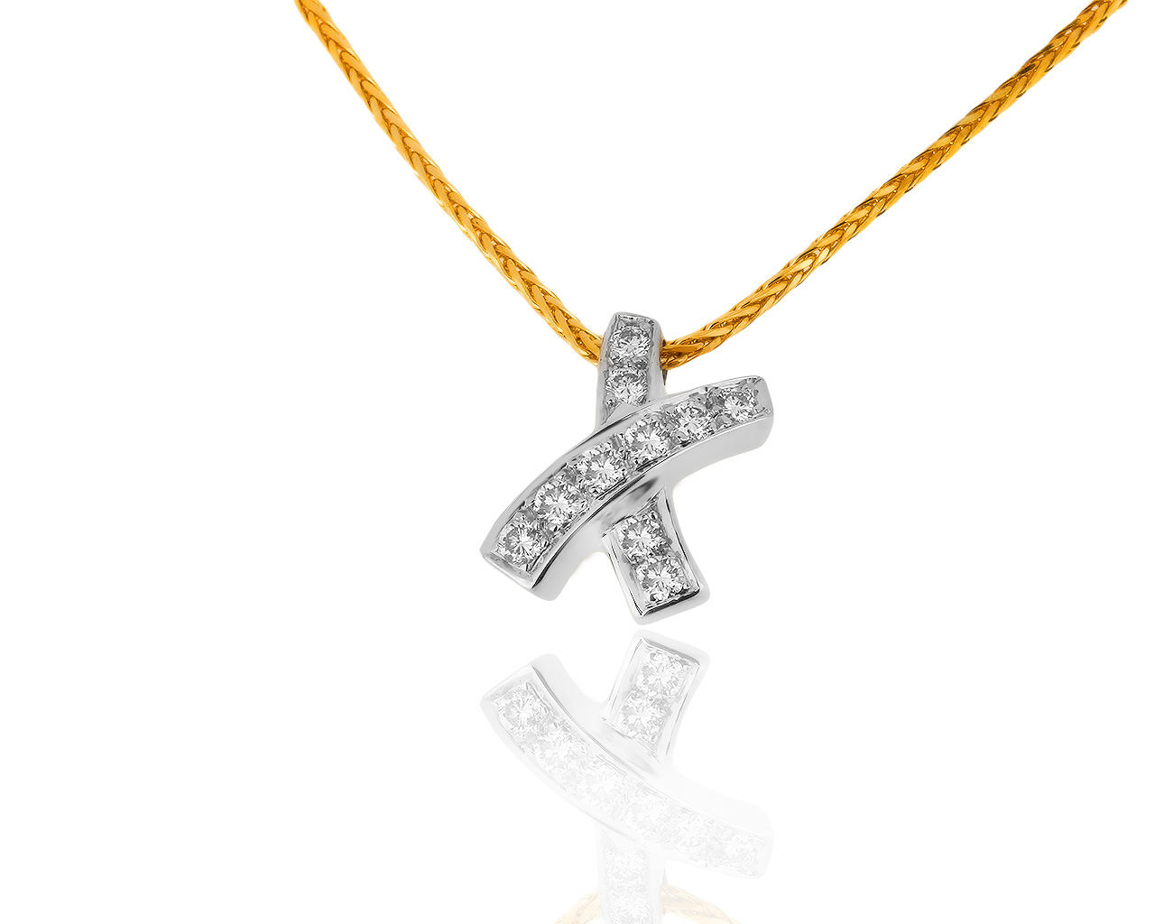 Оригинальный золотой кулон с бриллиантами 0.20ct Lydion 160419/22