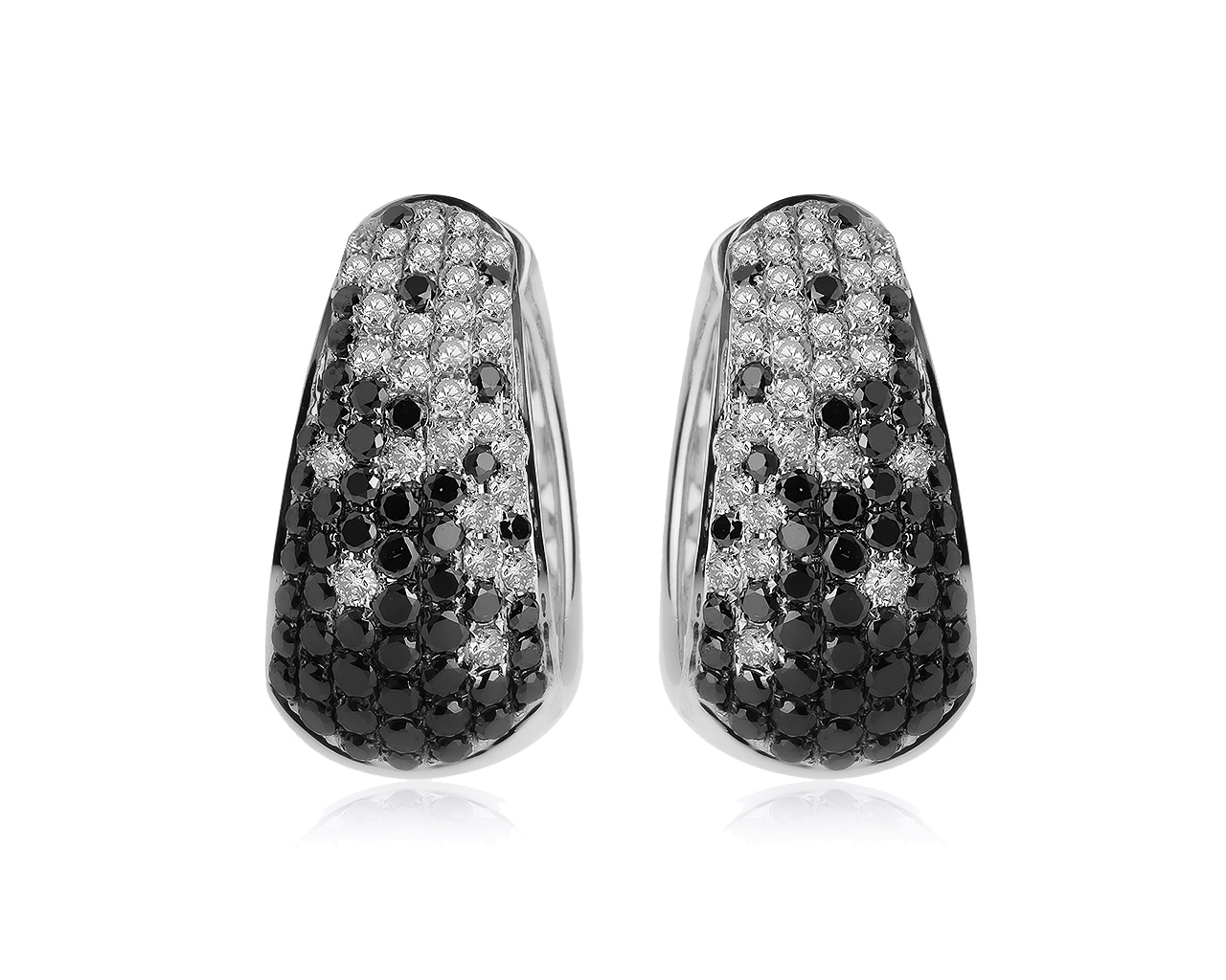 Прекрасные золотые серьги с бриллиантами 2.30ct 160620/14