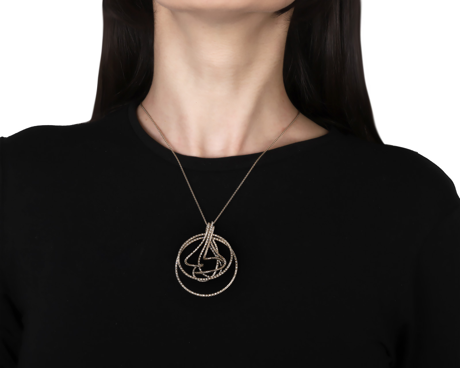 Оригинальный золотой кулон H.Stern Zephyr