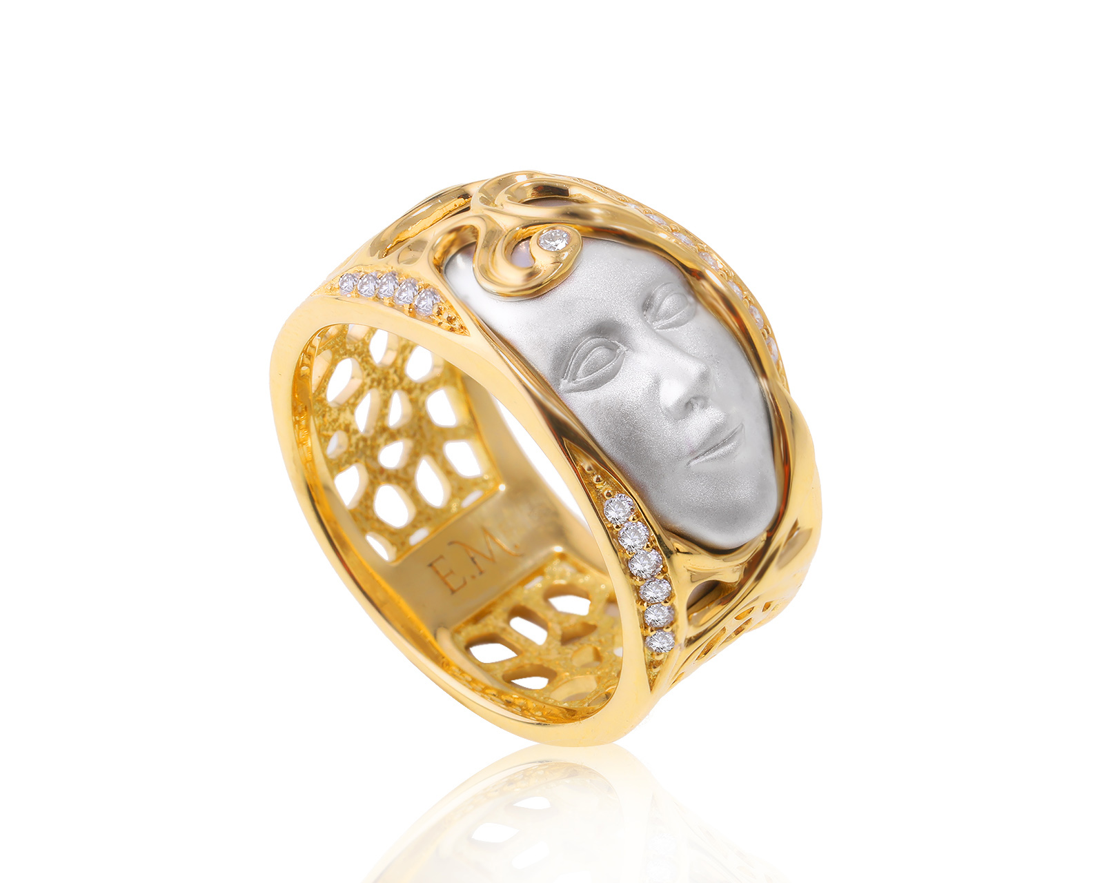 Золотое кольцо с бриллиантами 0.16ct Evgeny Matveev