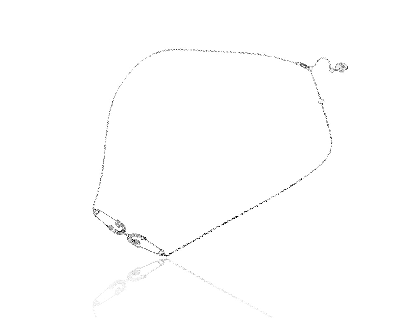 Оригинальное золотое колье с бриллиантами 0.47ct Jacob & Co Pin