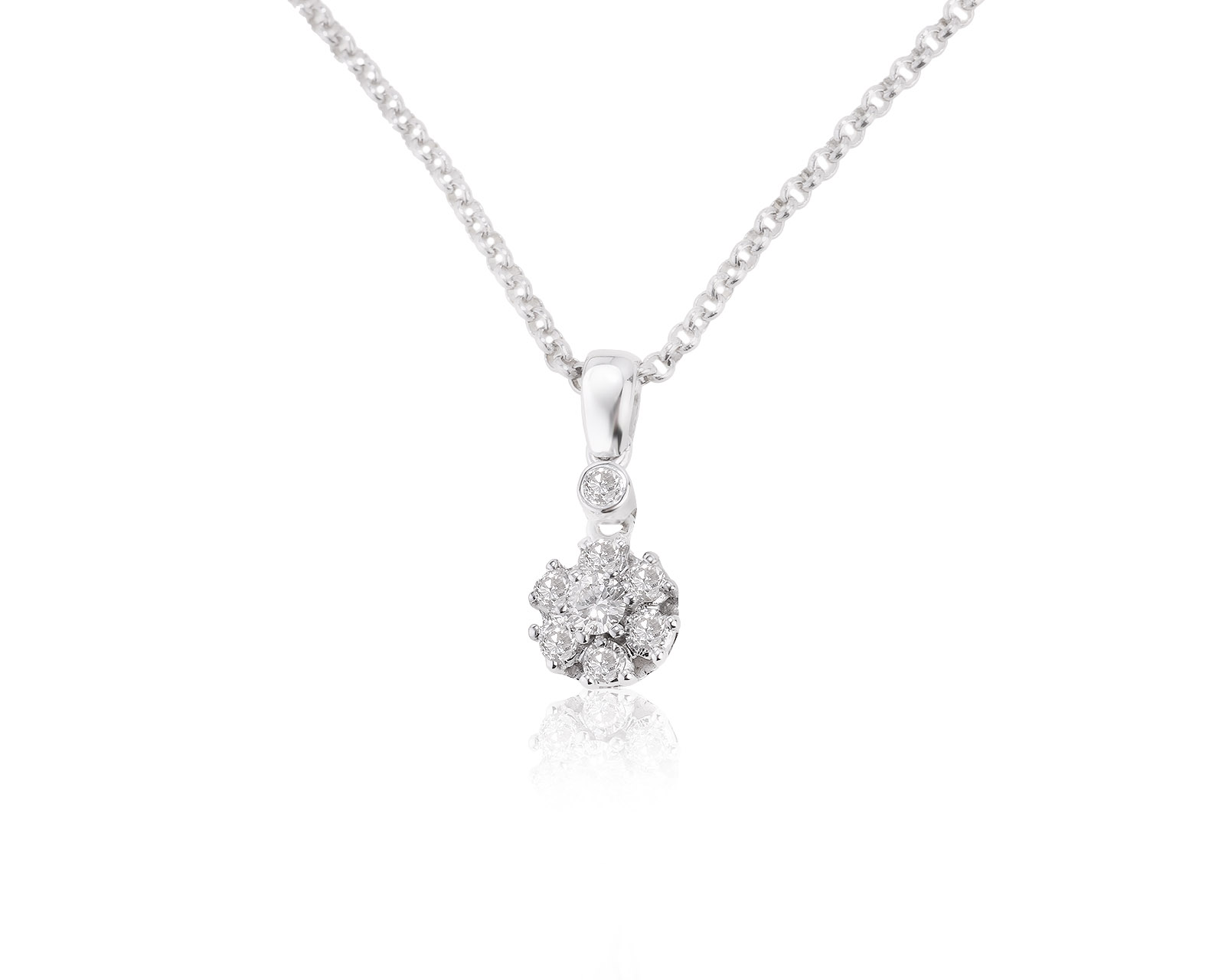 Итальянский золотой кулон с бриллиантами 0.43ct 291121/14