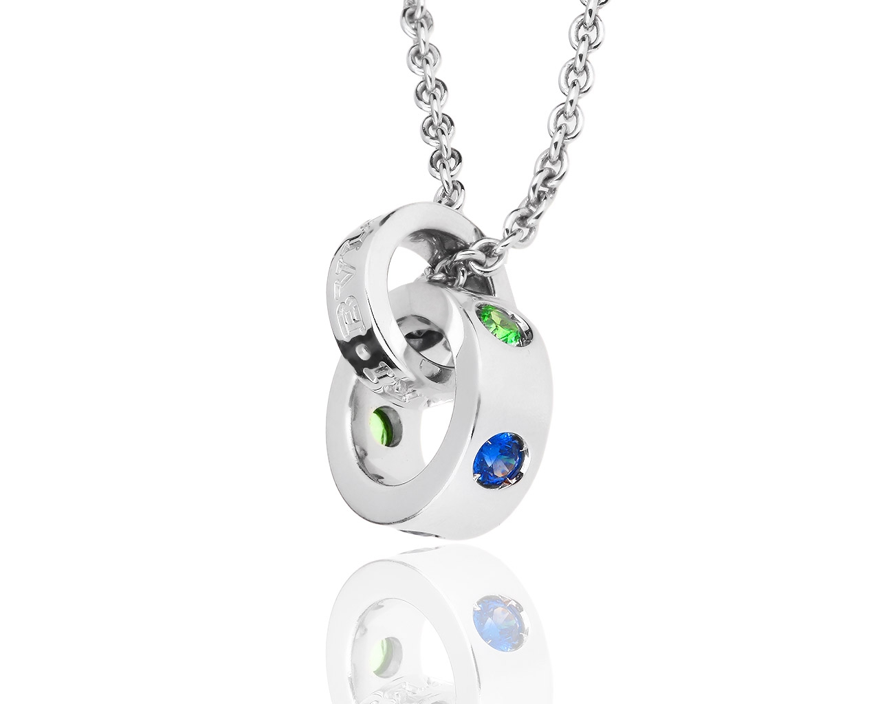 Оригинальный золотой кулон с сапфирами Bvlgari 291118/1