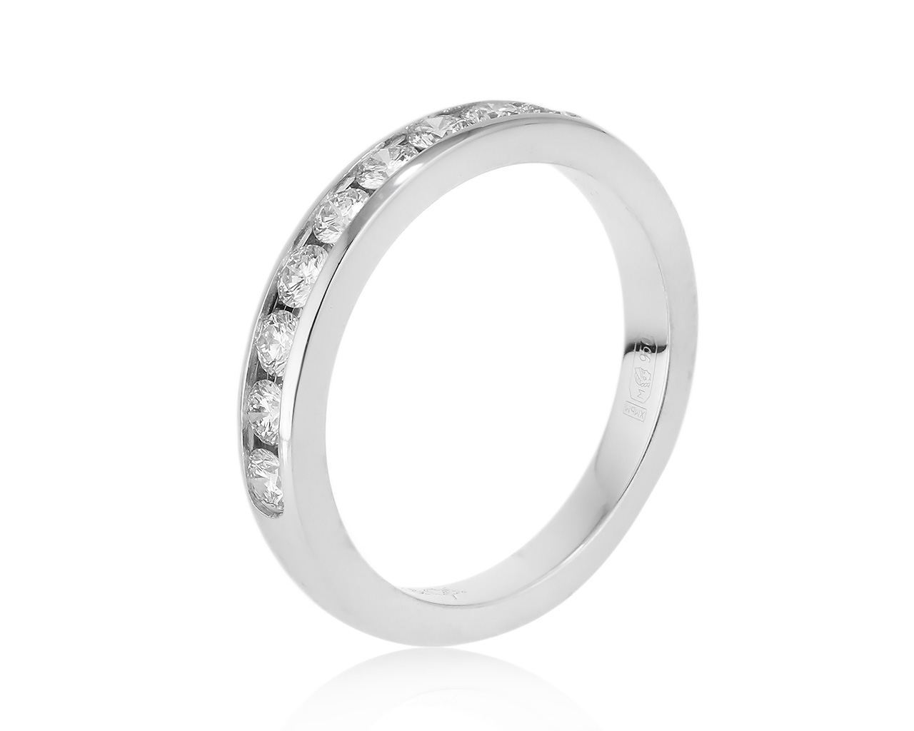 Оригинальное платиновое кольцо с бриллиантами 0.33ct Tiffany&Co