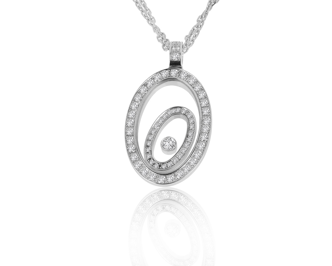Оригинальный золотой кулон с бриллиантами 0.72ct Chopard 260319/22