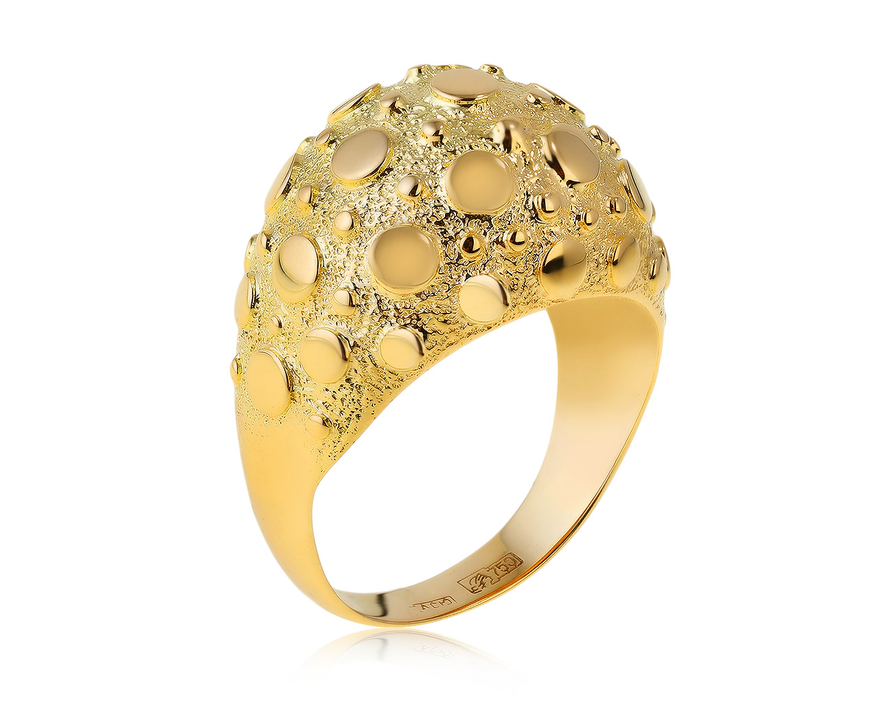 Потрясающее золотое кольцо 090421/4