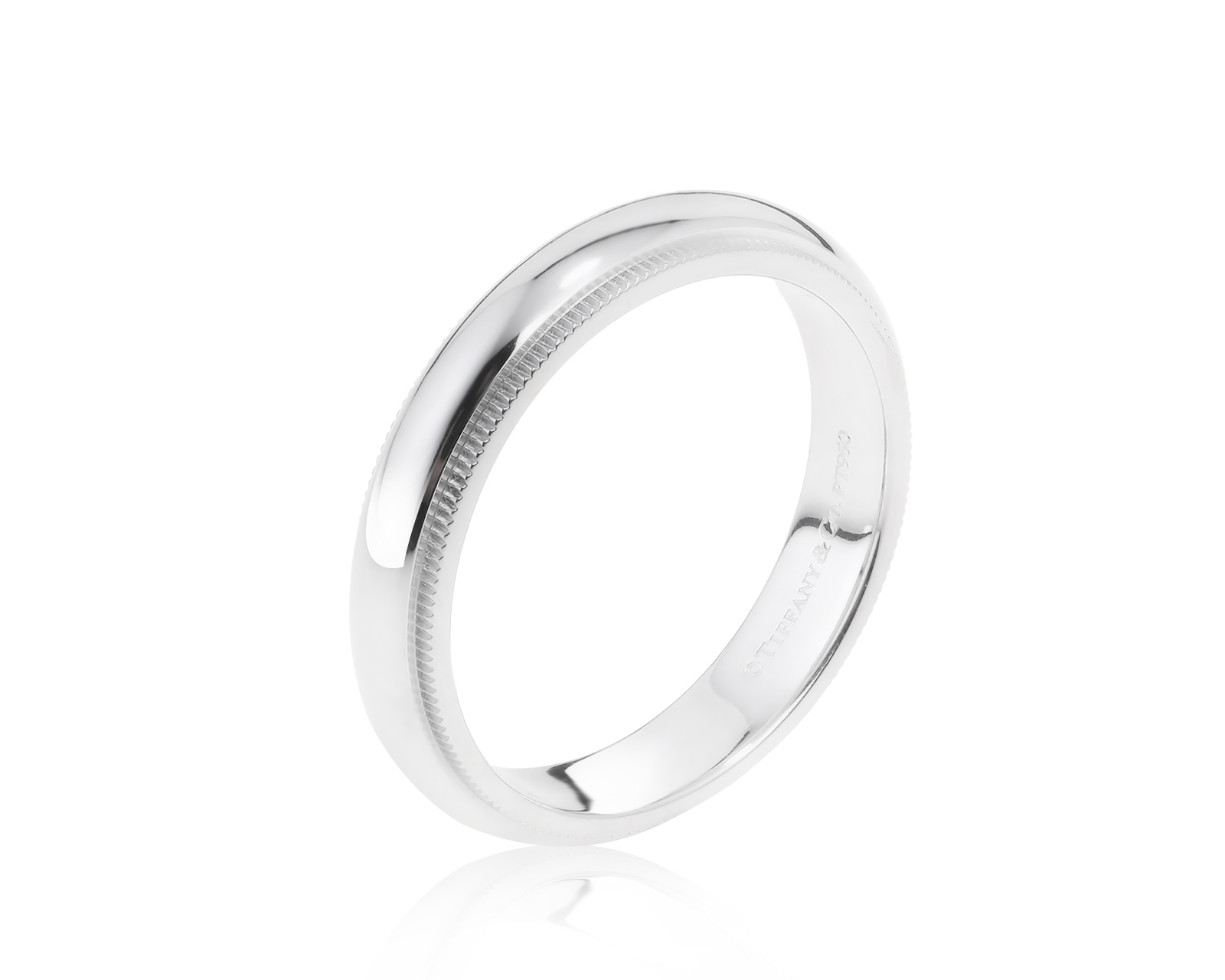 Оригинальное платиновое кольцо Tiffany&Co Milgrain 170322/3 Оригинальное платиновое кольцо Tiffany&Co Milgrain 170322/3