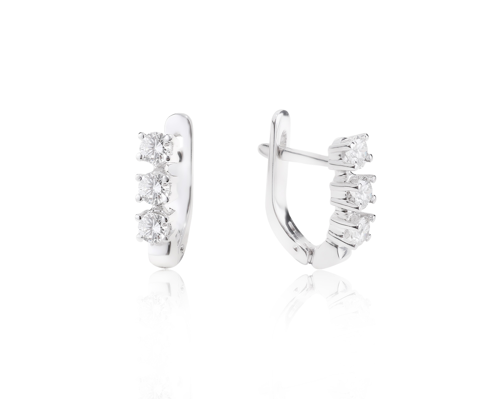 Золотые серьги с бриллиантами 0.62ct 280224/2