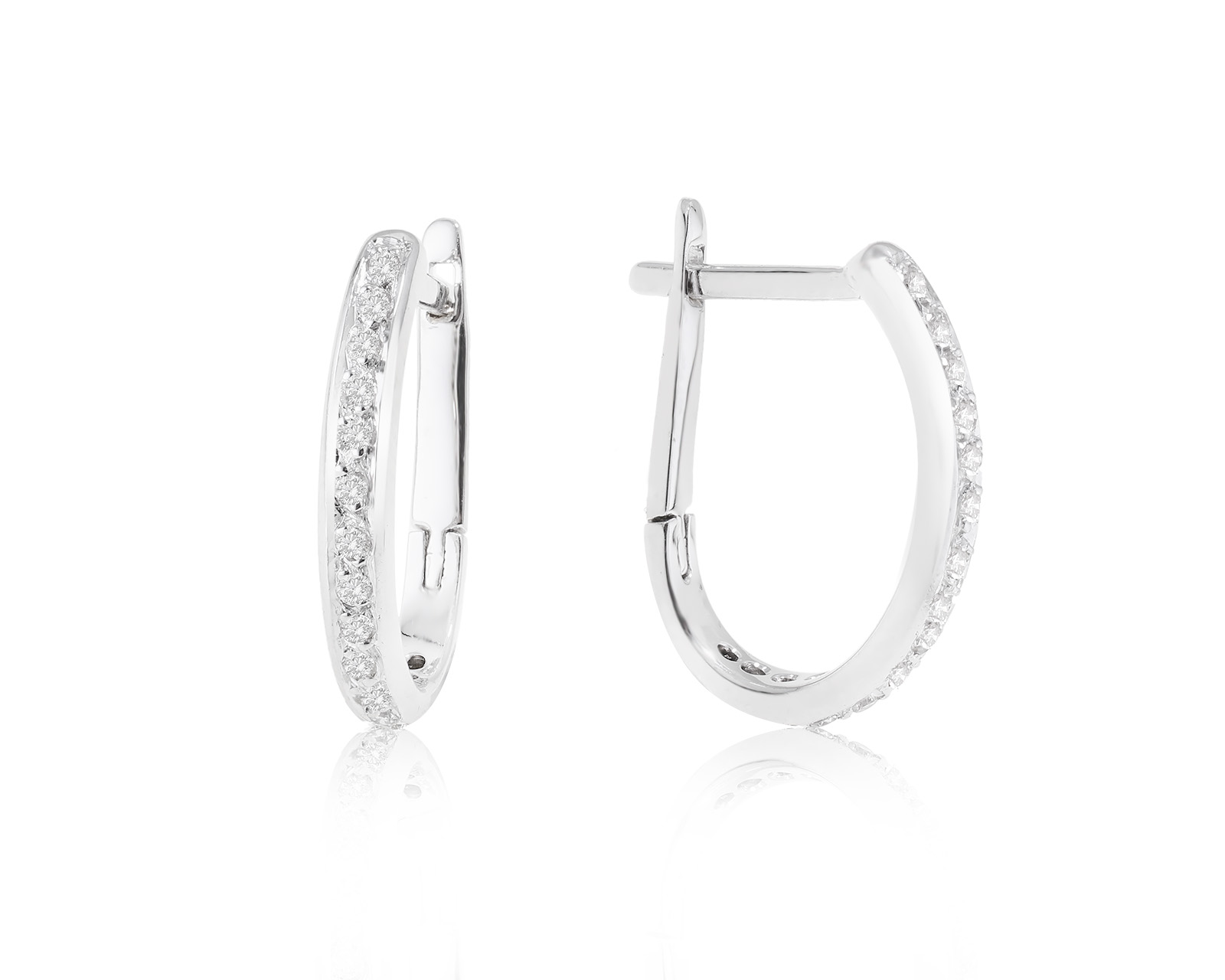 Золотые серьги с бриллиантами 0.30ct 180224/3