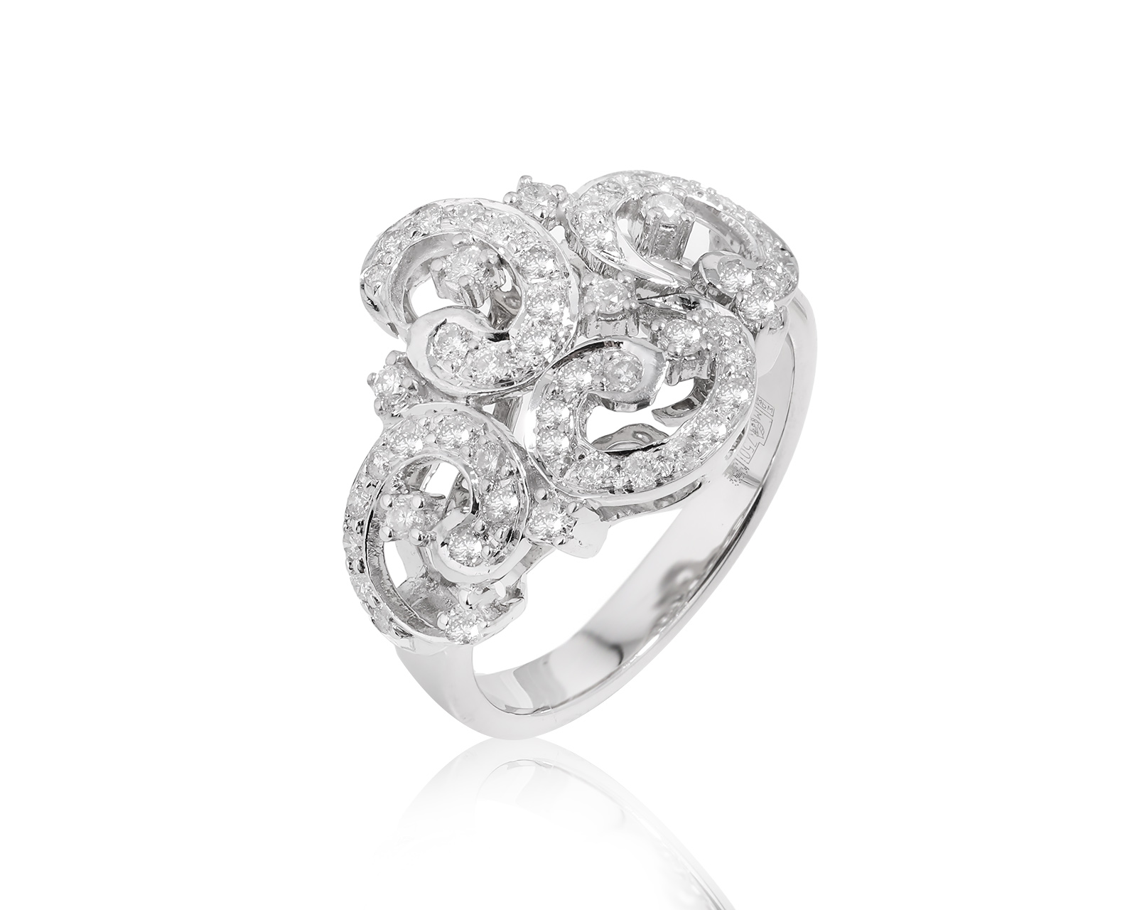 Золотое кольцо с бриллиантами 0.59ct 030424/4