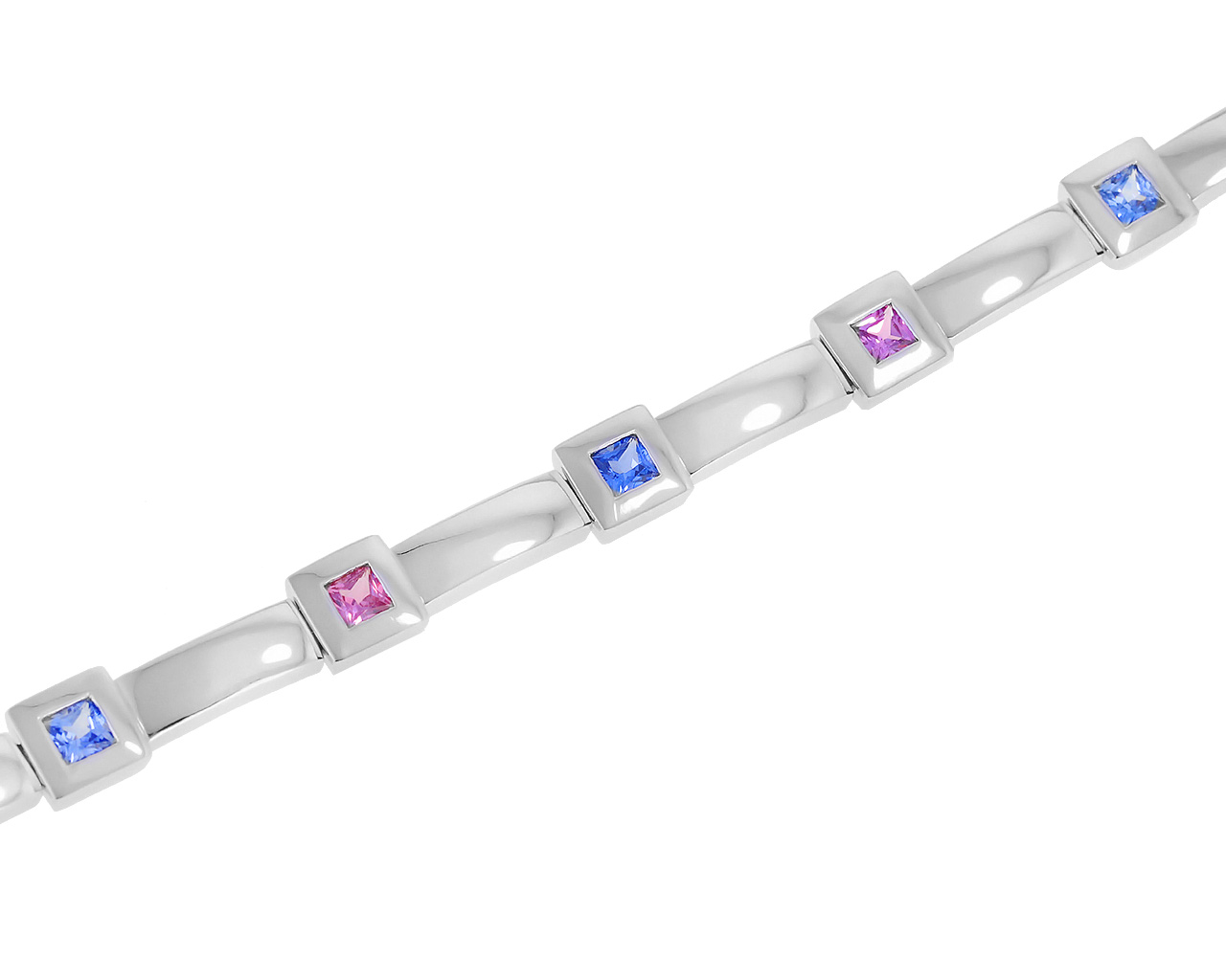 Завораживающий золотой браслет с сапфирами 3.56ct