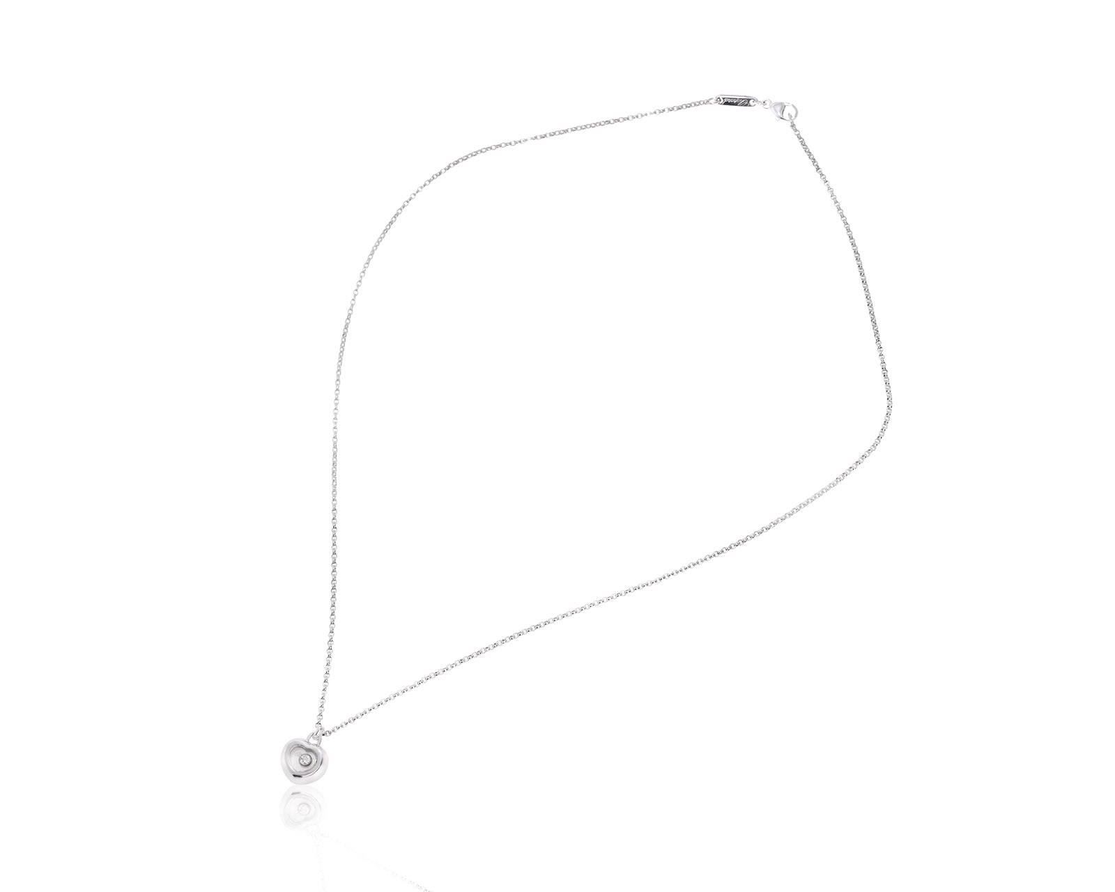 Оригинальный золотой кулон Chopard Happy Diamonds Miss Happy