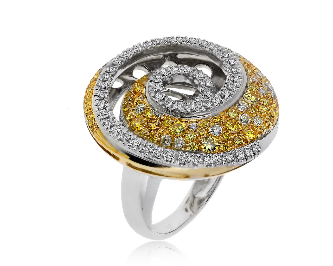 Итальянское золотое кольцо с бриллиантами 1.76ct 006900/00