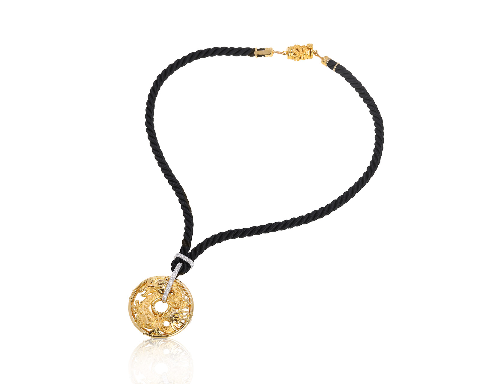 Оригинальный золотой кулон Carrera y Carrera Circulos De Fuego Shanghai Medium