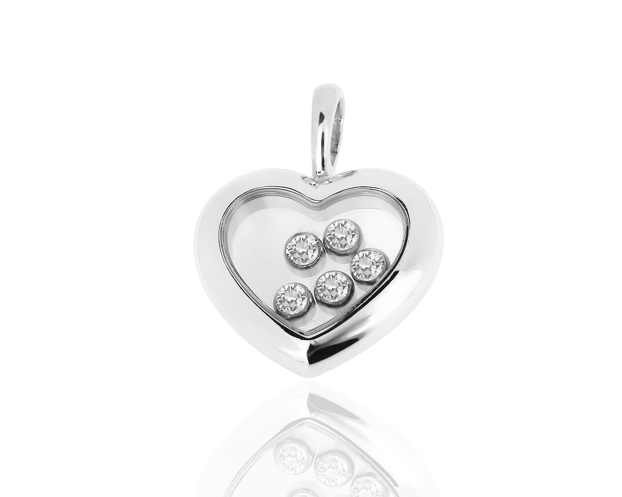 Золотой кулон с бриллиантами 0.25ct Chopard Happy Diamonds 291018/2