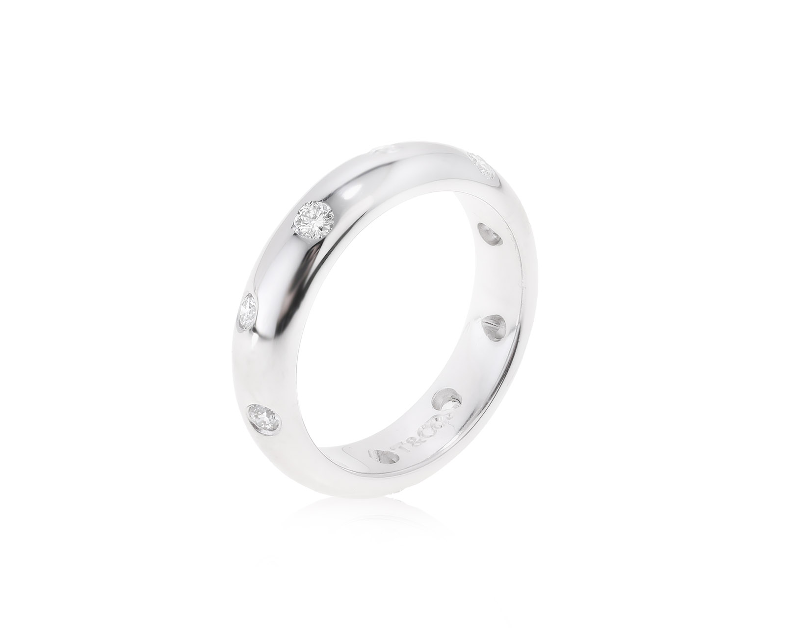 Оригинальное платиновое кольцо с бриллиантами 0.22ct Tiffany&Co 121222/3 Оригинальное платиновое кольцо с бриллиантами 0.22ct Tiffany&Co 121222/3